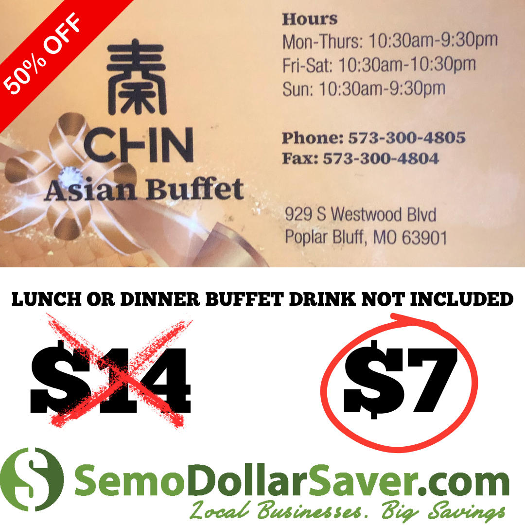 Asian Buffet Certificate | Semo DollarSaver